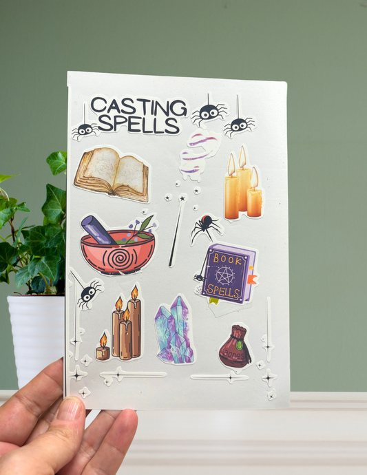 Casting Spells 4x6” Sticker Sheet Matte Finish