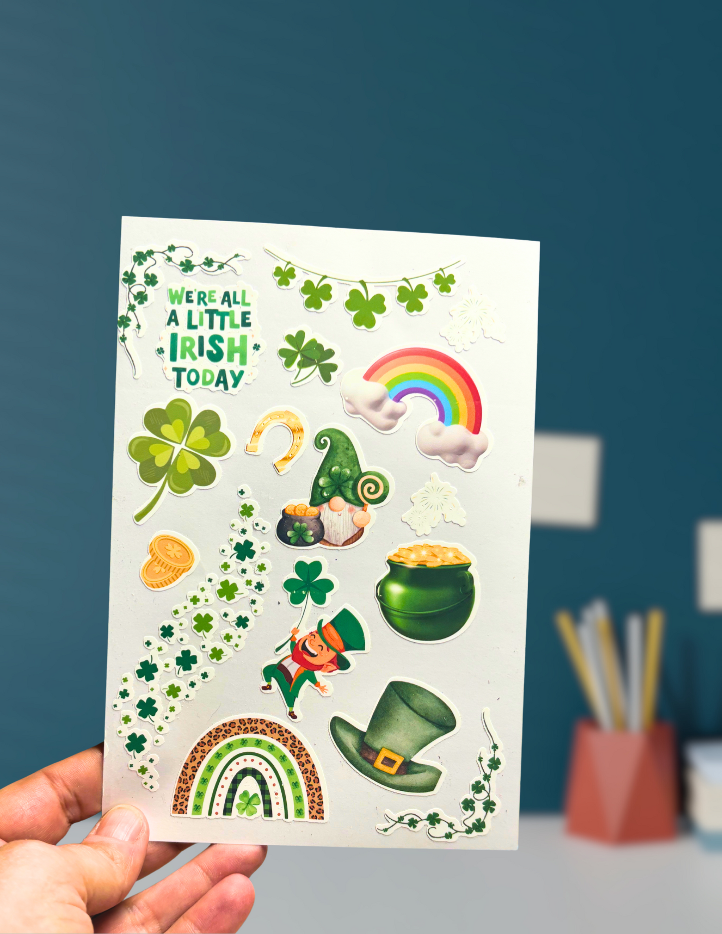 St. Patrick’s Day Sticker Sheer