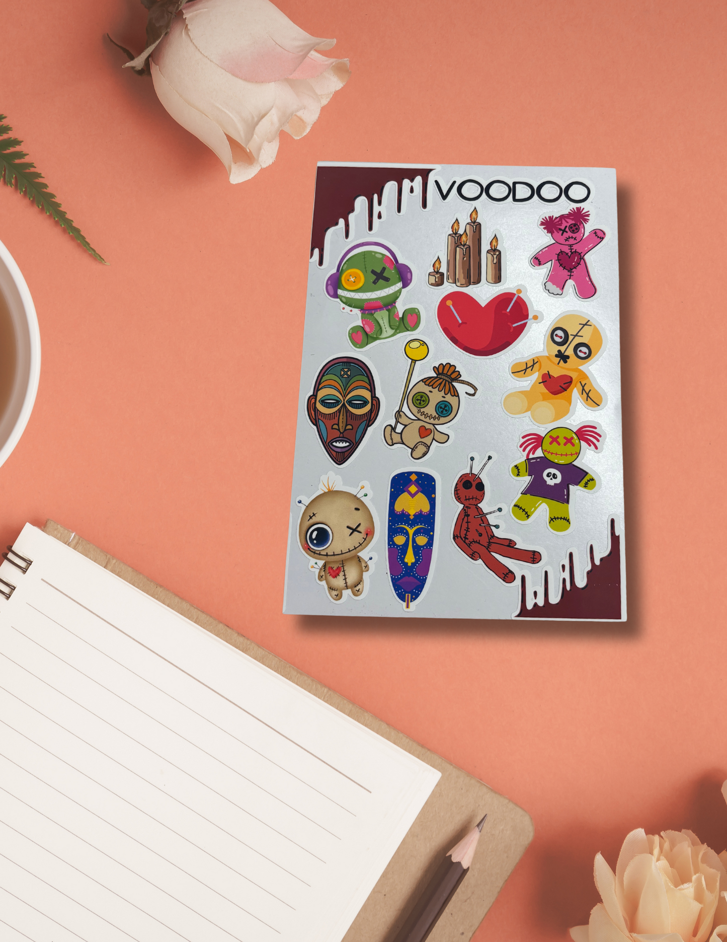 Voodoo Themed Sticker Sheet