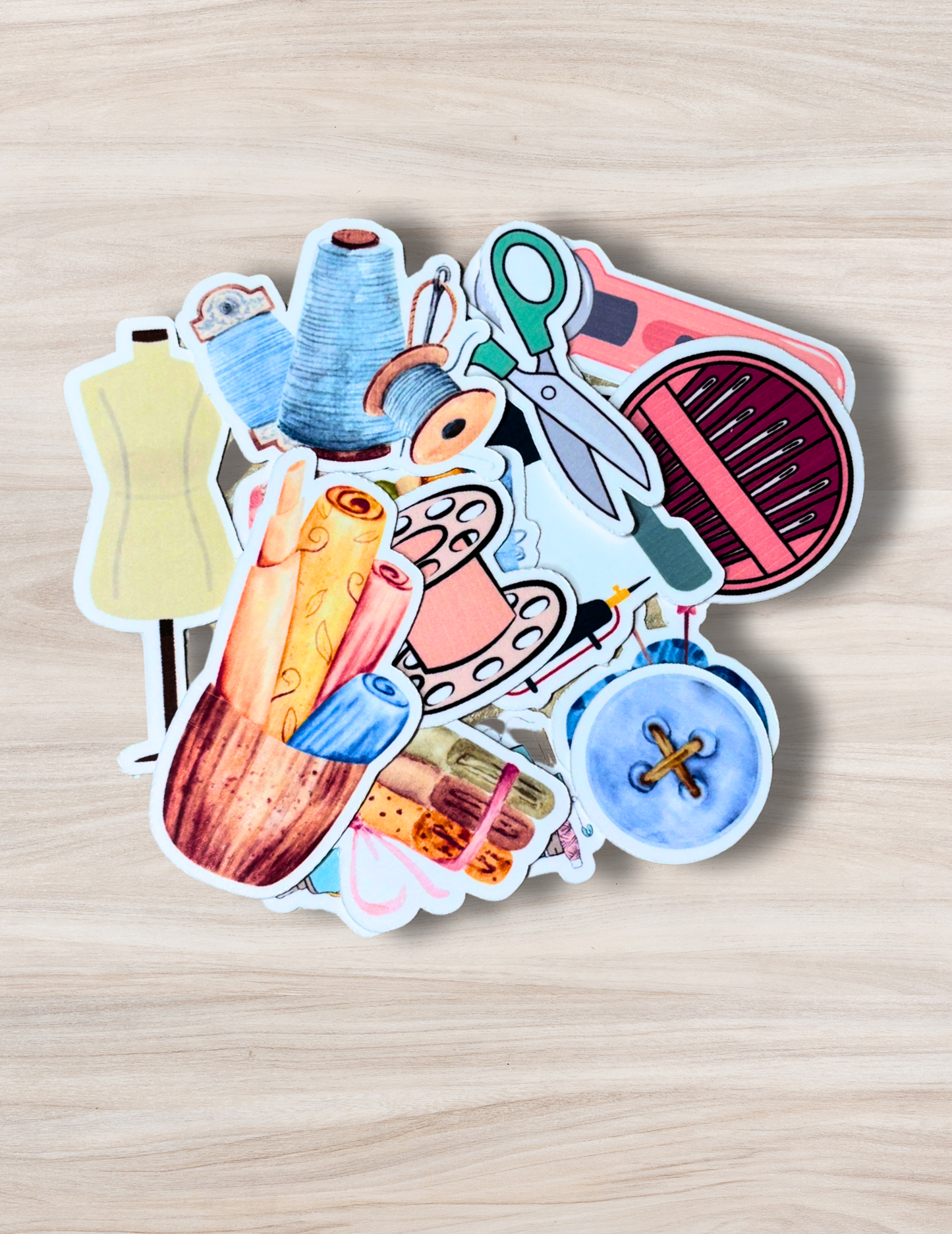 Sewing Notion Sticker Set