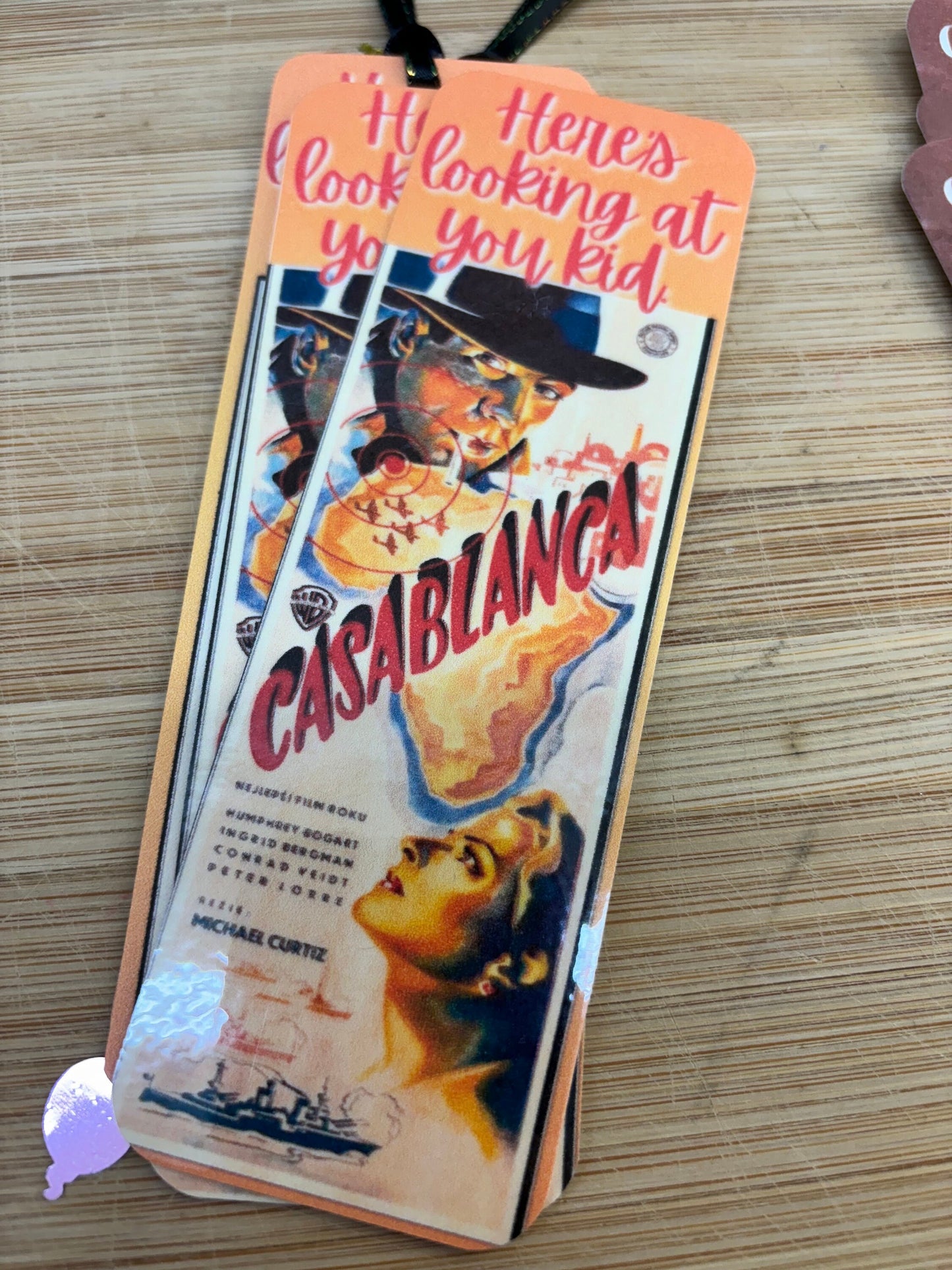 Movie Lovers Bookmarkers Casablanca, King Kong, Breakfast at Tiffany’s, Gone With The Wind 2x6 free shipping