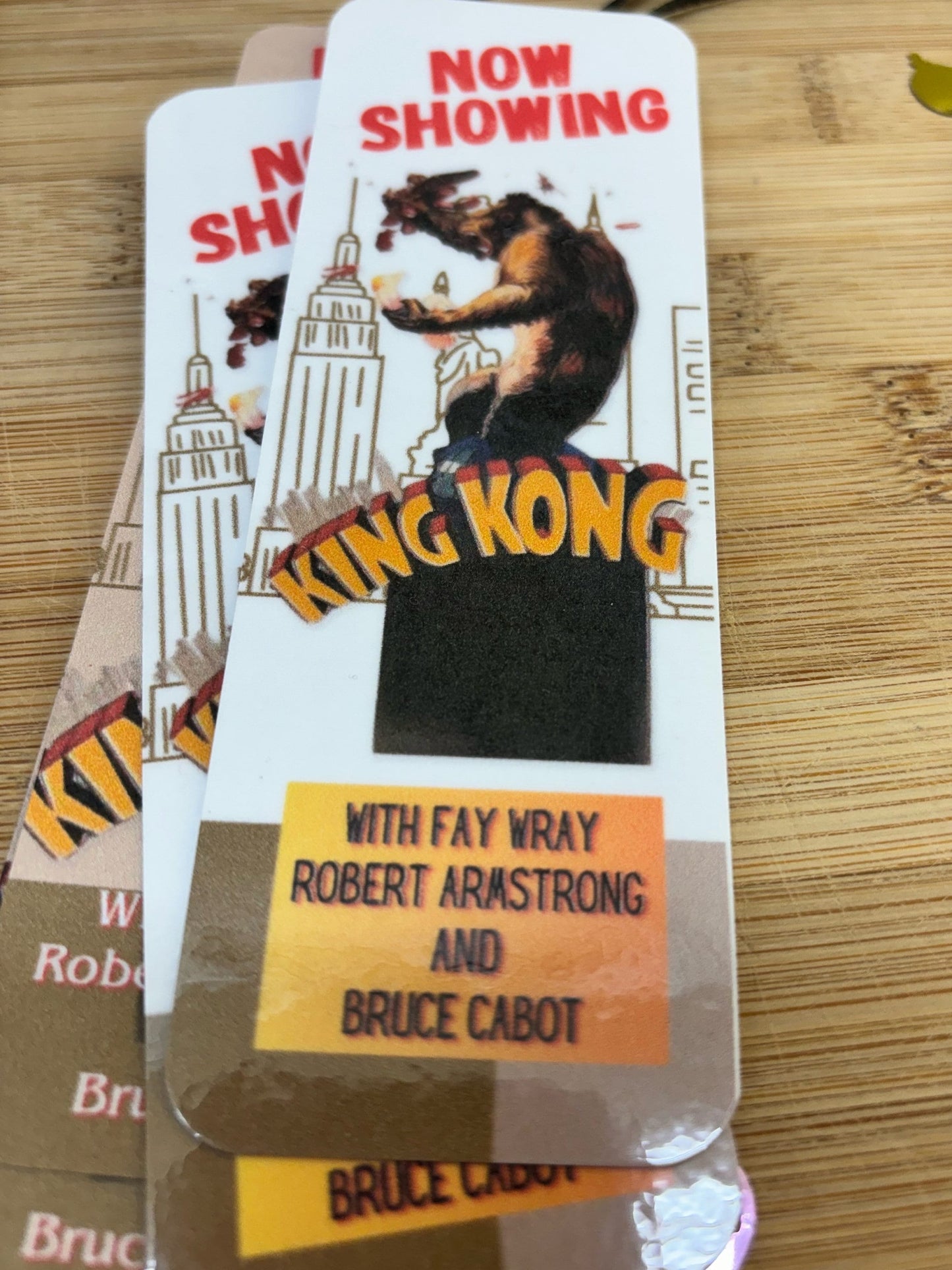 Movie Lovers Bookmarkers Casablanca, King Kong, Breakfast at Tiffany’s, Gone With The Wind 2x6 free shipping