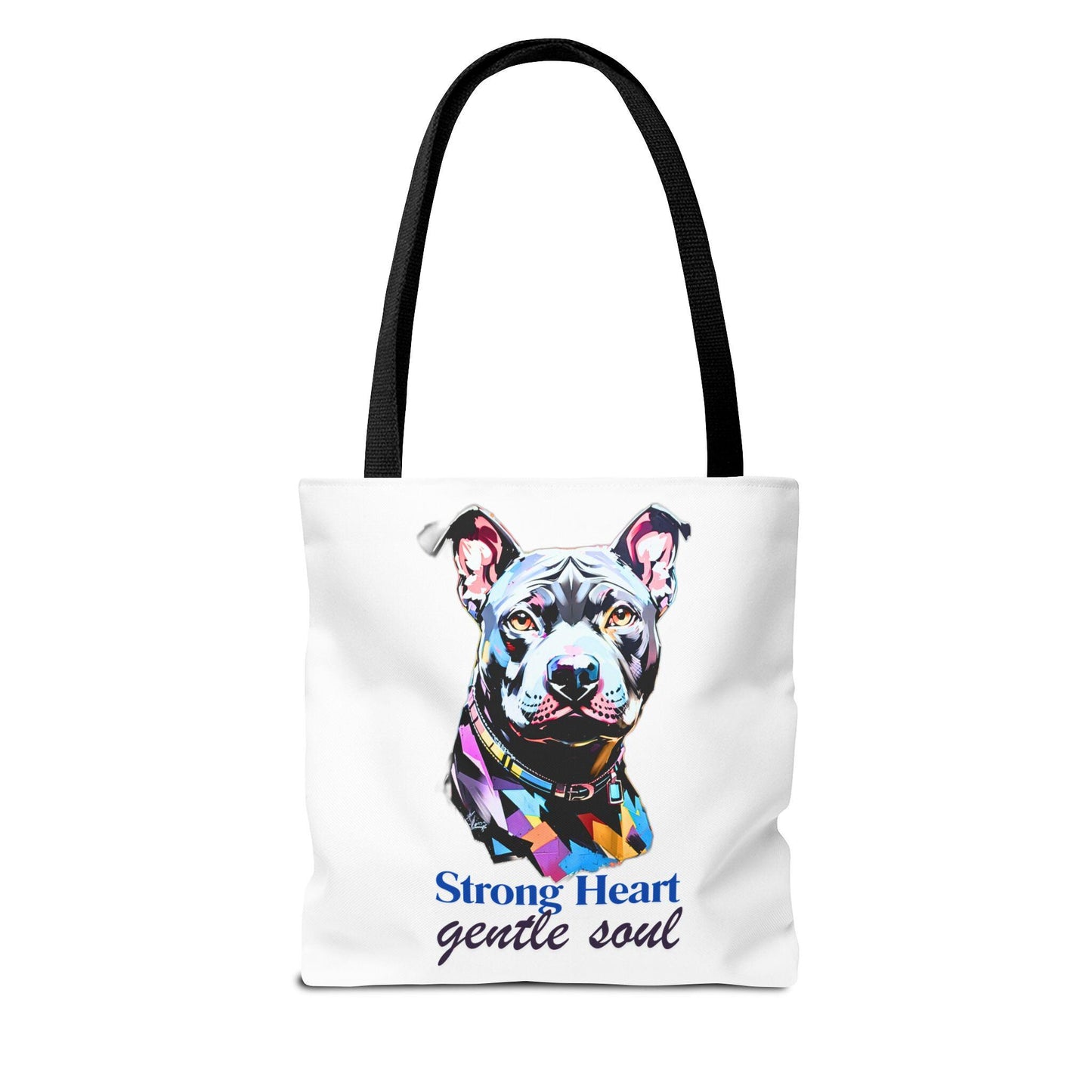 PitBull Tote Bag - Dog Lover Carryall, Pet Owner Canvas Bag, Animal Print Shopping Tote, Gift for Pit Bull Mom, Bulldog Beach Bag