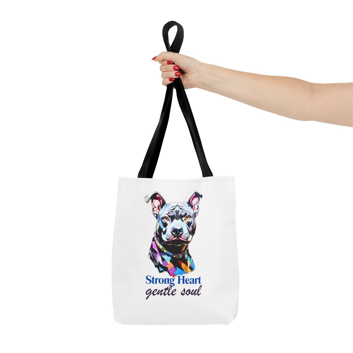 PitBull Tote Bag - Dog Lover Carryall, Pet Owner Canvas Bag, Animal Print Shopping Tote, Gift for Pit Bull Mom, Bulldog Beach Bag