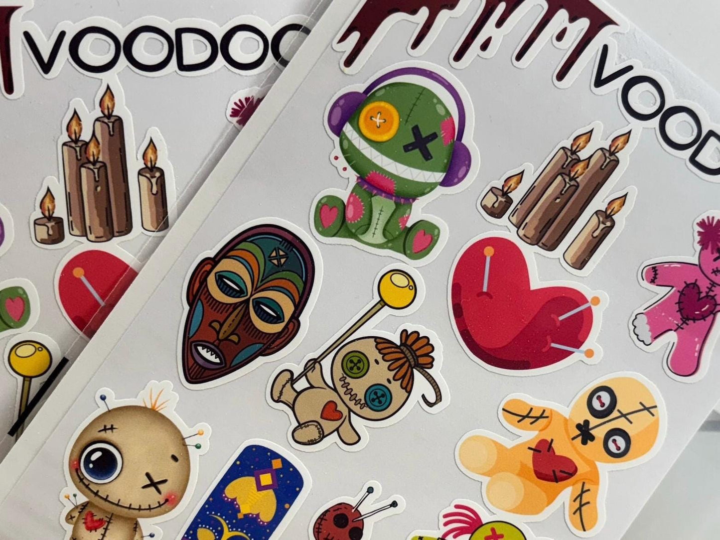 Voodoo Themed Sticker Sheet