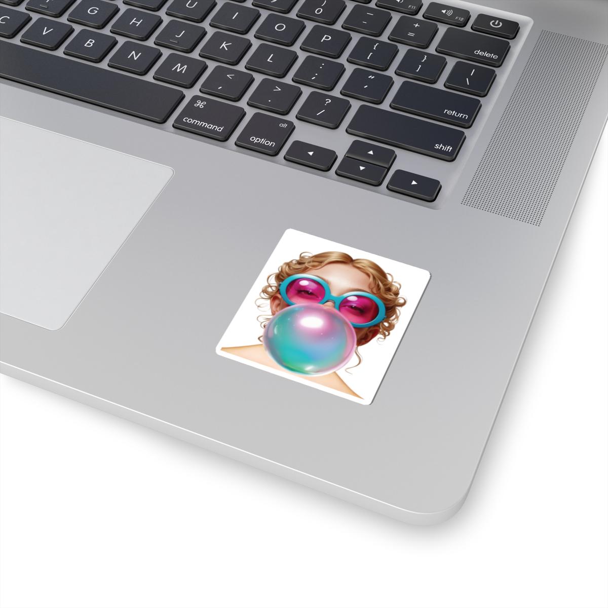 Hubba Hubba Bubble Girl Sticker 2 inch