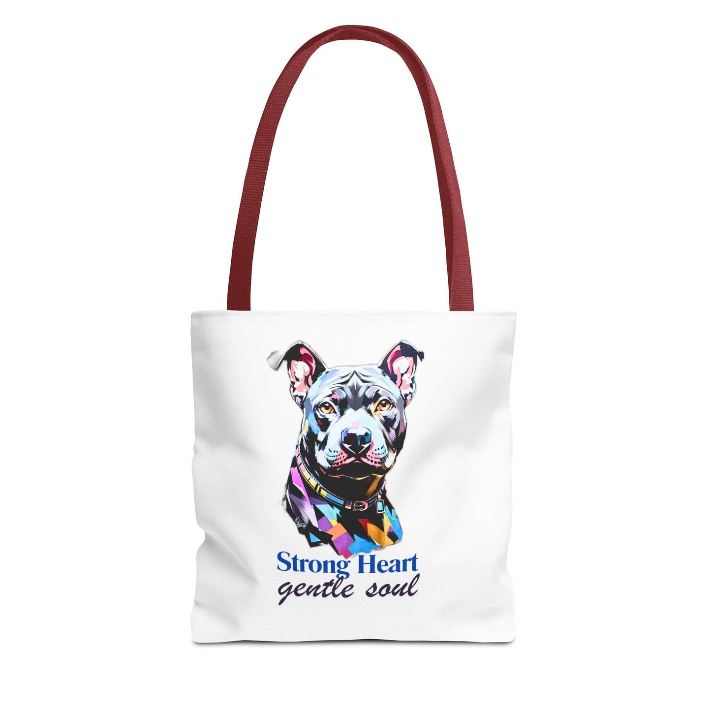 PitBull Tote Bag - Dog Lover Carryall, Pet Owner Canvas Bag, Animal Print Shopping Tote, Gift for Pit Bull Mom, Bulldog Beach Bag