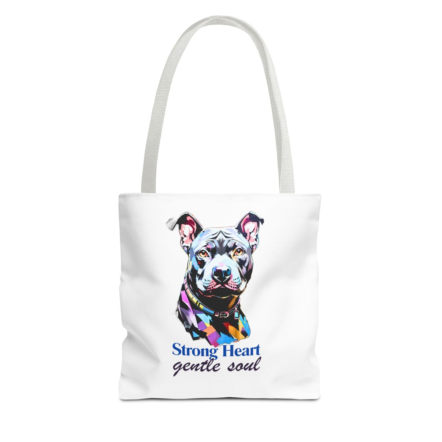 PitBull Tote Bag - Dog Lover Carryall, Pet Owner Canvas Bag, Animal Print Shopping Tote, Gift for Pit Bull Mom, Bulldog Beach Bag