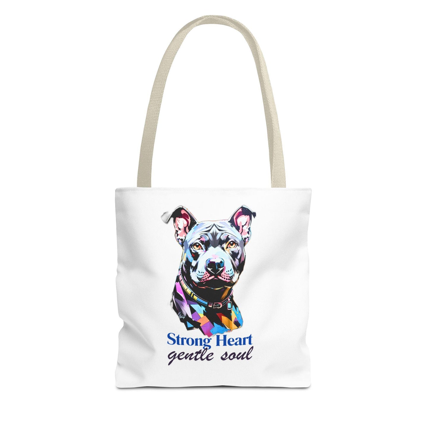 PitBull Tote Bag - Dog Lover Carryall, Pet Owner Canvas Bag, Animal Print Shopping Tote, Gift for Pit Bull Mom, Bulldog Beach Bag