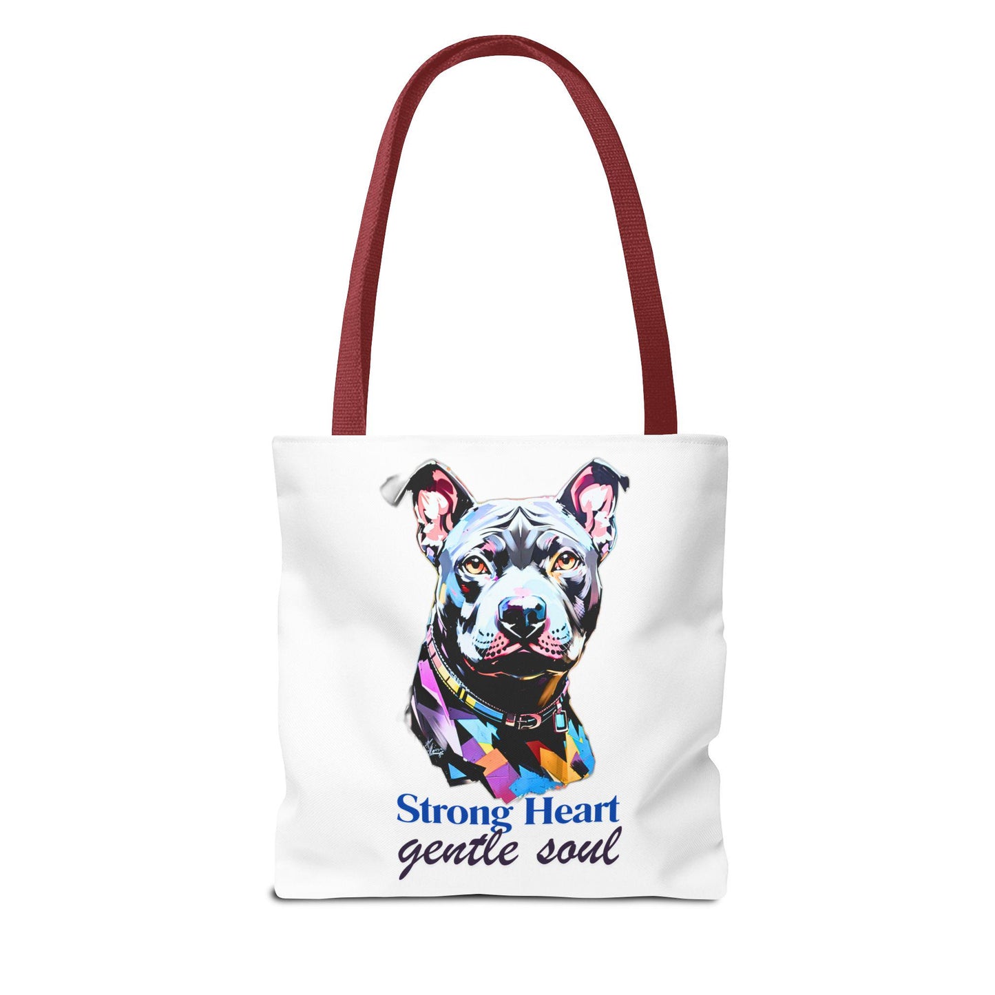 PitBull Tote Bag - Dog Lover Carryall, Pet Owner Canvas Bag, Animal Print Shopping Tote, Gift for Pit Bull Mom, Bulldog Beach Bag